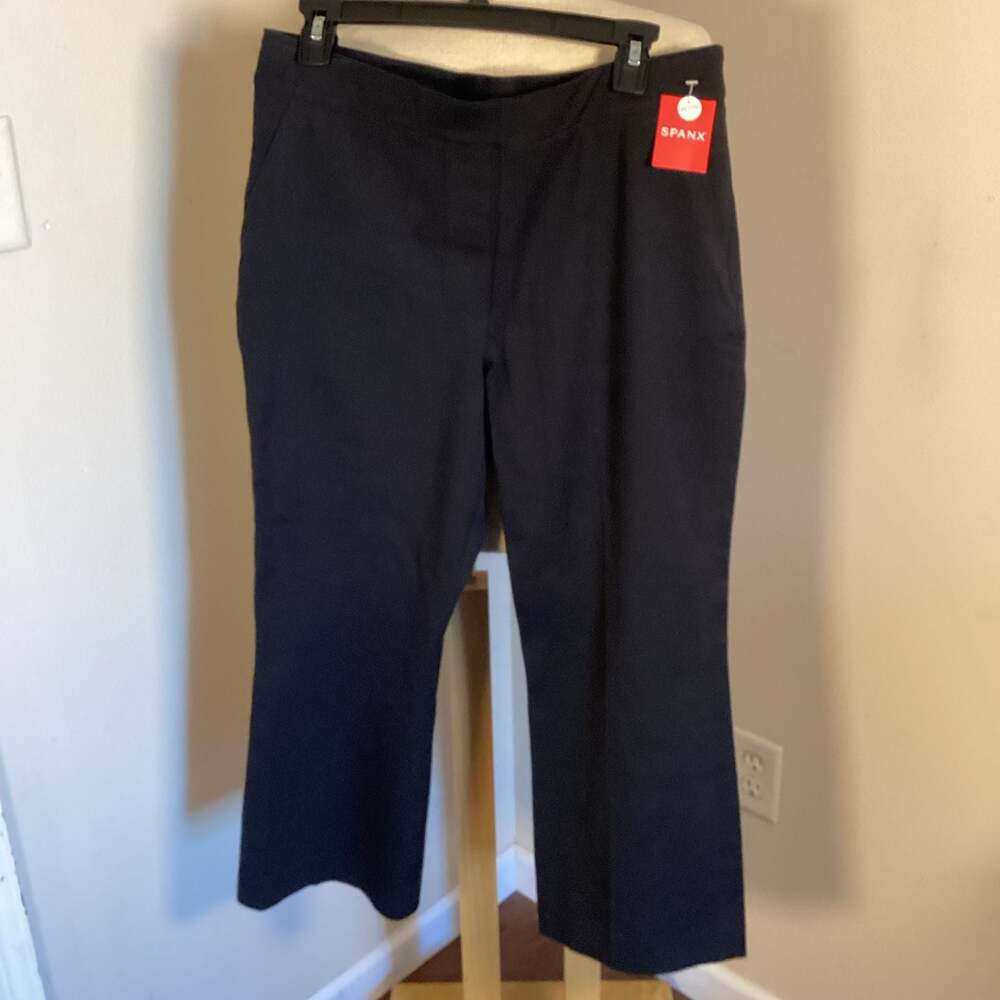 SPANX The Perfect Pant Slim Black Straight Leg Petite Large